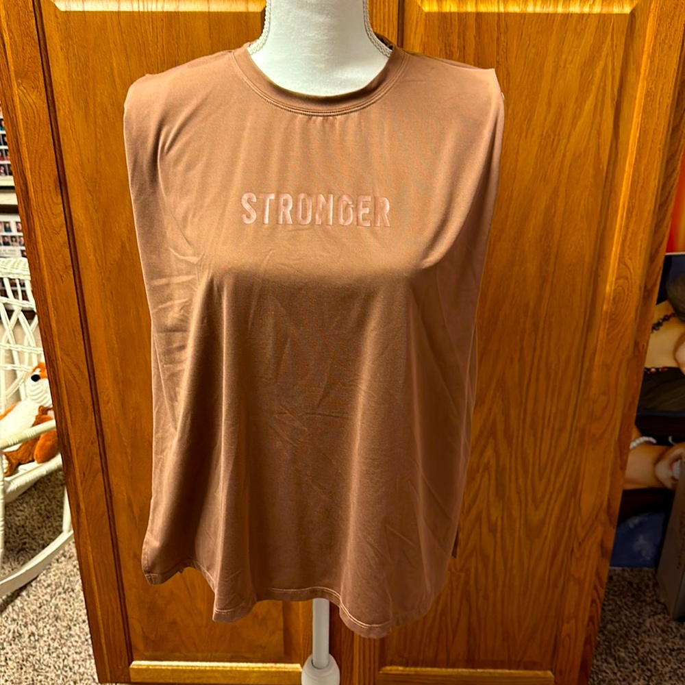 Stronger sleeveless workout top